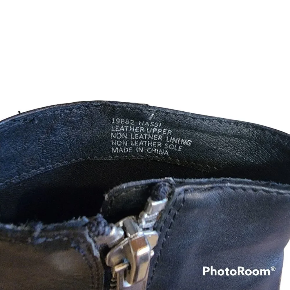 Windsor Smith Black Leather Booties. Size 7.